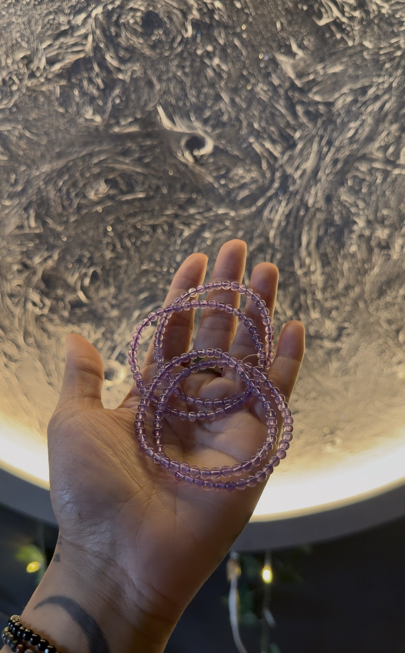 Amethyst Crystal Bracelet (4mm)