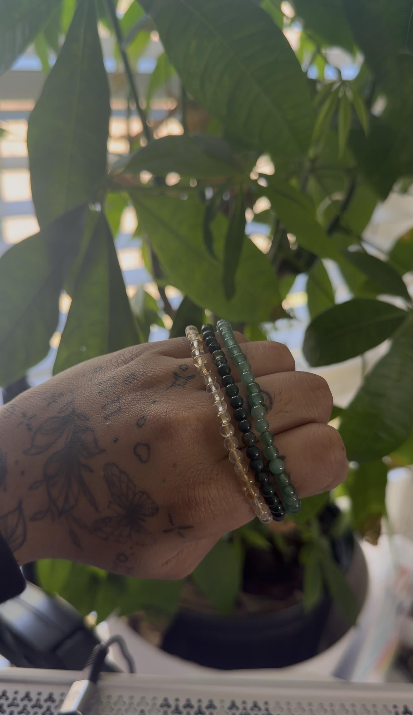 set of 3 crystal bracelets