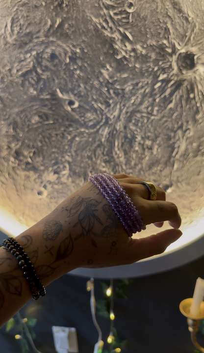 Amethyst Crystal Bracelet (4mm)