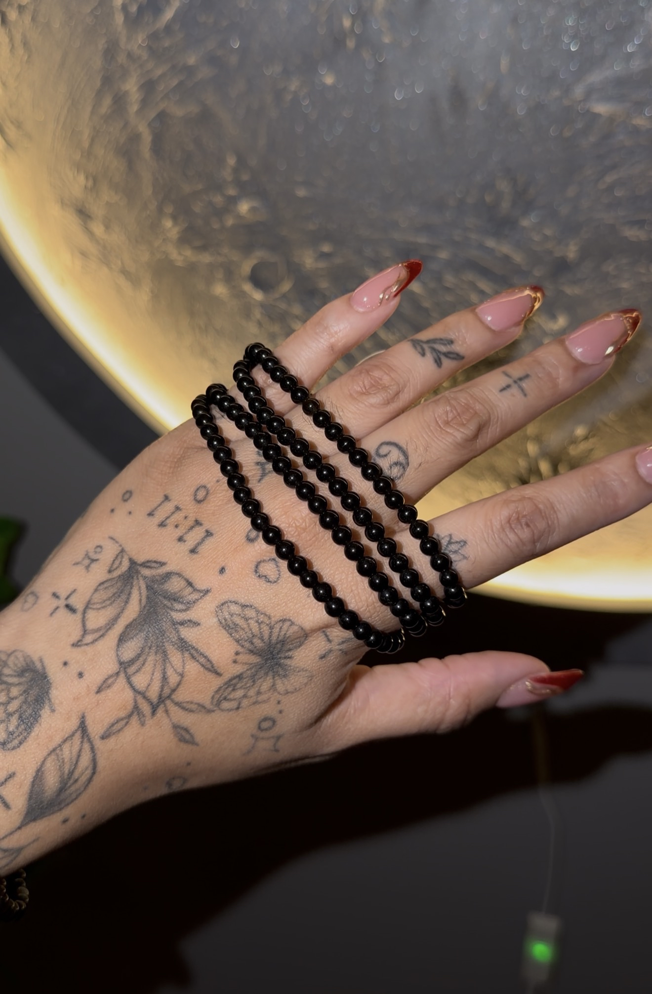 Black Obsidian Crystal Bracelet