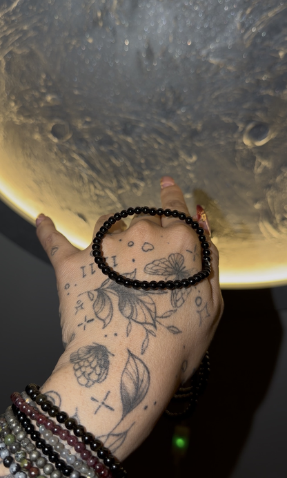Black Obsidian Crystal Bracelet