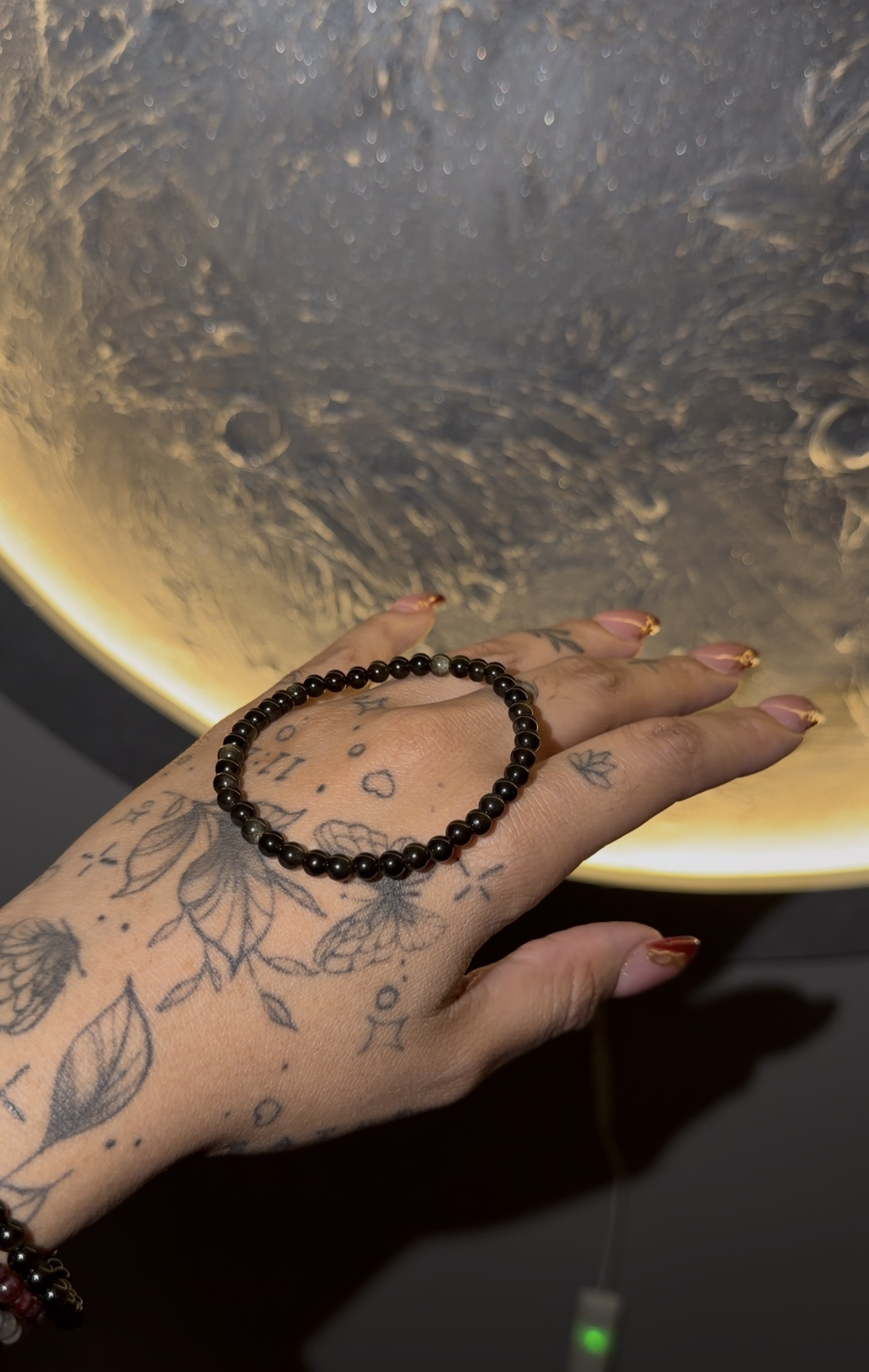Gold Sheen Obsidian Crystal Bracelet