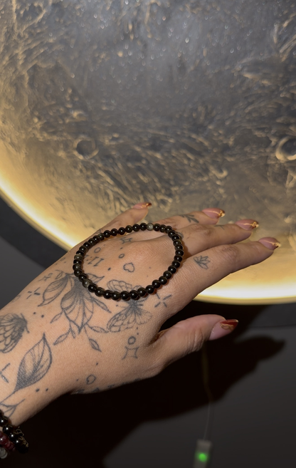 Gold Sheen Obsidian Crystal Bracelet